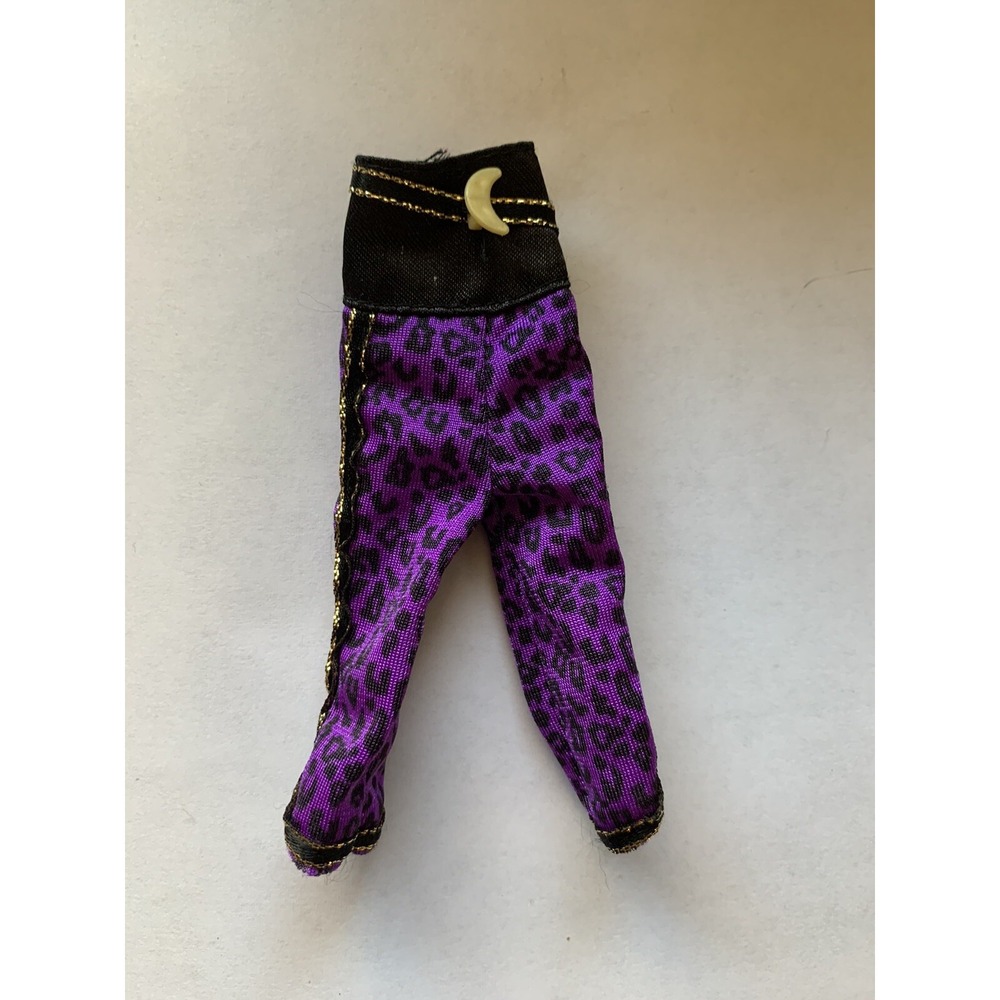Monster High Doll Clawdeen Wolf Sweet 1600 Purple Leopard Print High Waist Pants